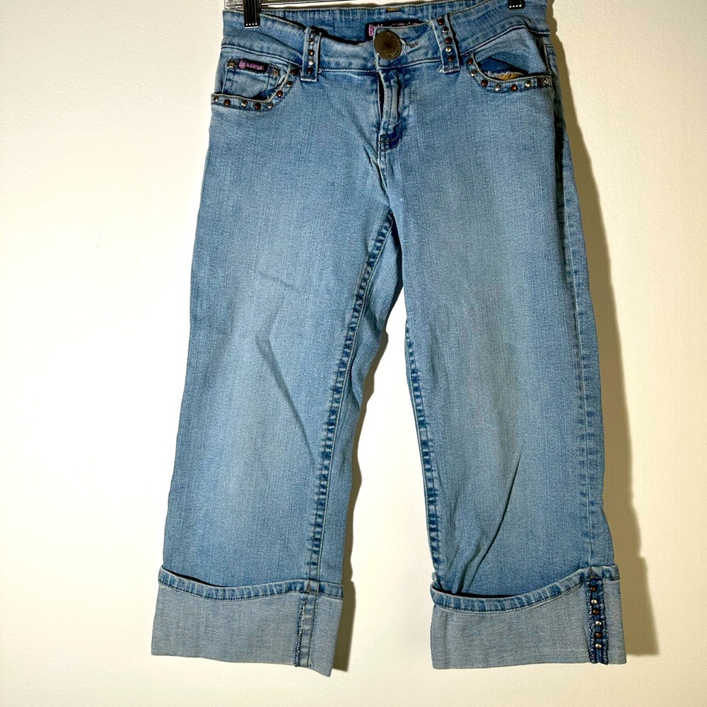 Bubblegum Trendy Light Blue Cropped Jeans